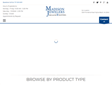 Tablet Screenshot of madison-jewelers.com